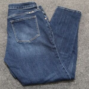 KanCan Jeans Women's Blue Denim Straight Leg Pants Style 22524 Cut 47443 Size 14